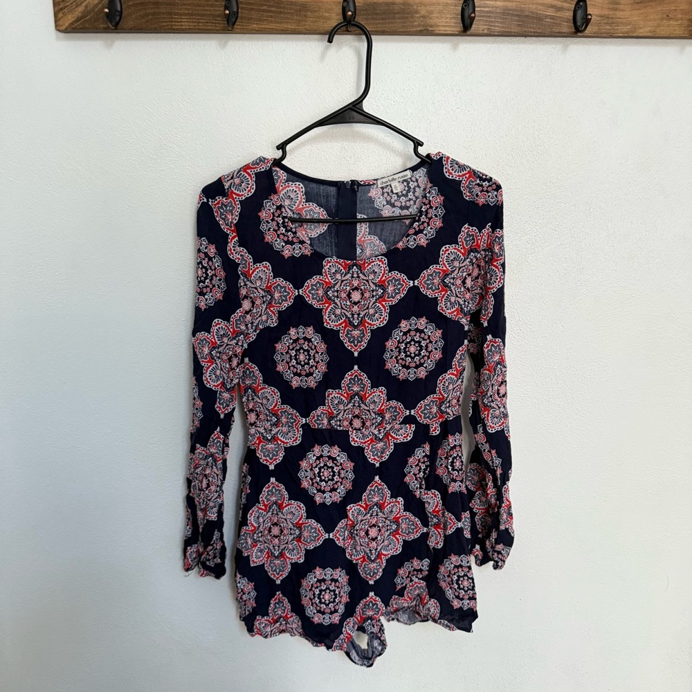 Charlotte Russe Floral Paisley Romper